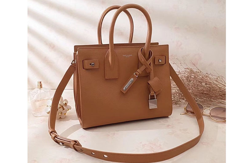 Replica Saint Laurent Medium Sac De Jour Souple Bag Grained Leather 477477 Tan