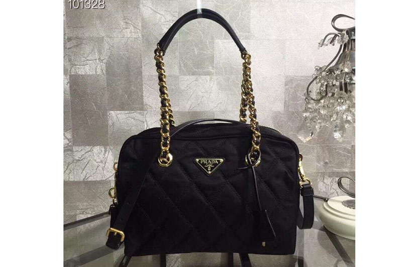 Replica Prada 1BG903 Nylon Bags Black