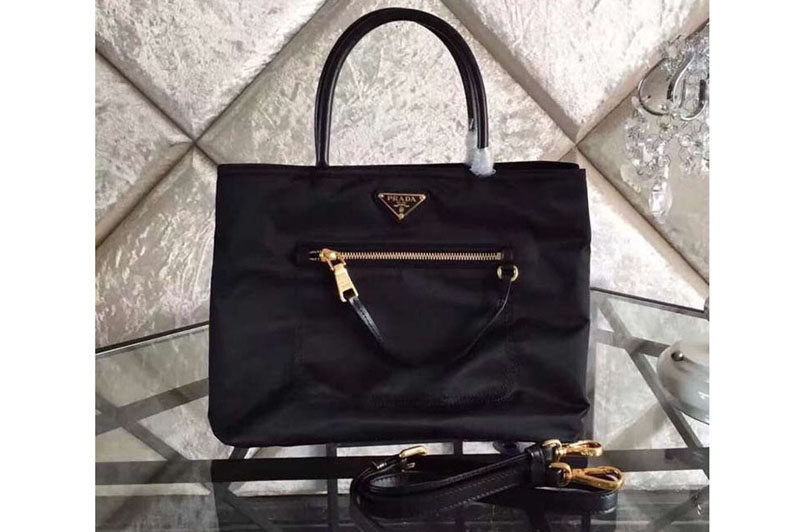 Replica Prada BN1825 Nylon Tote Bags Black