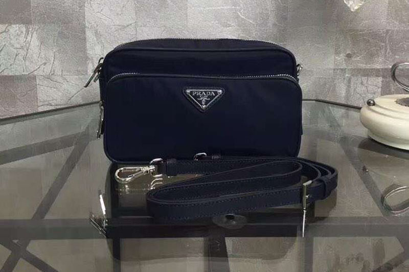 Replica Prada BT1010 Nylon Bags Dark Blue