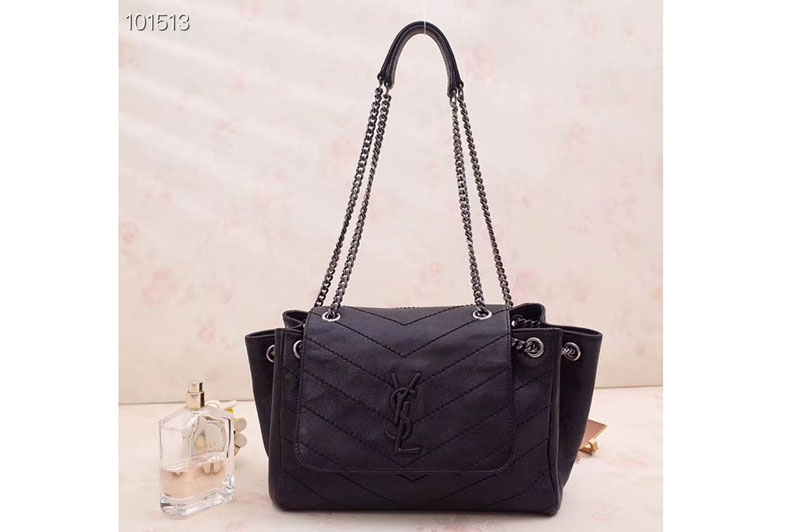 Replica YSL 554284 Saint Laurent Small Nolita Bag In Vintage Leather Black